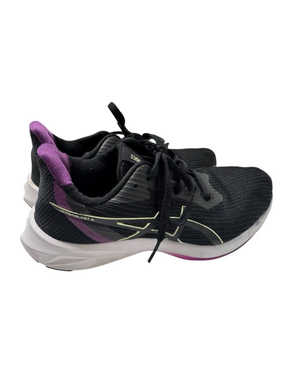 Women's Asics Versablast 3 Running Shoes Black Purple US SZ 6 Lightweight Mesh‎